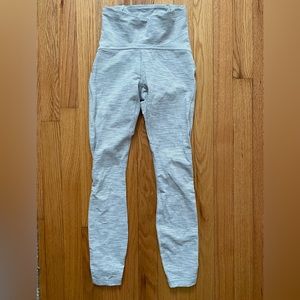 Lululemon Train Times High Rise Tight 25”. Size 2. Color: Ice Grey.
